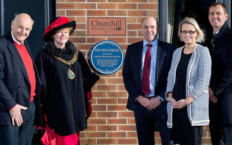 Sachs Lodge blue plaque